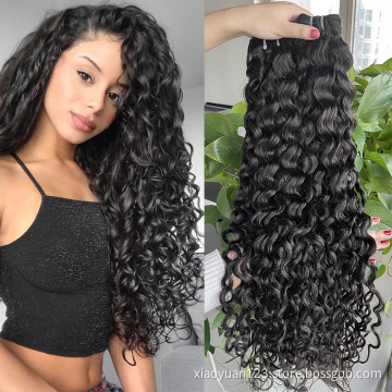 Mayqueen Hair Vendor 9a 10a Double Wefts Water Wave 100%Pure Real Virgin Hair Human Bundles mink Brazilian Human Hair Extensions